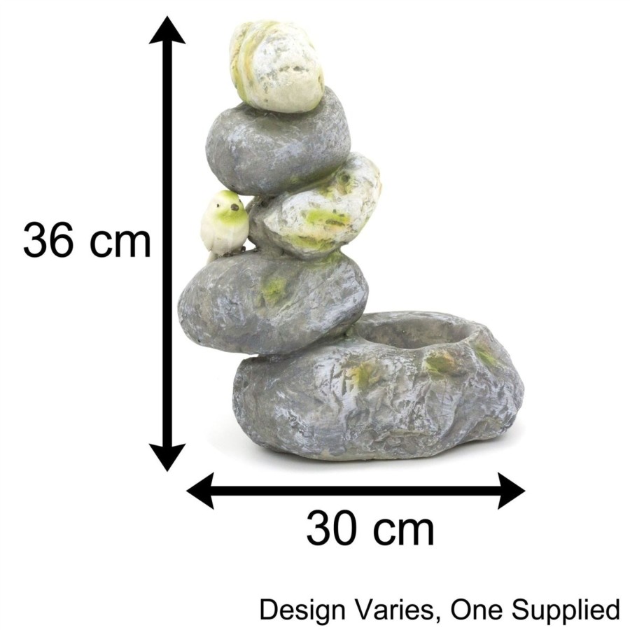 Home Accessories Carousel Shop Planters & Pots | Rock Stack Garden Planter | Stone Pile Bird Plant Pot | Animal Planters Flower Pots - Design Varies One Supplied