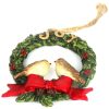 Celebrations Carousel Shop | Hanging Robin Christmas Tree Decoration - Wreath