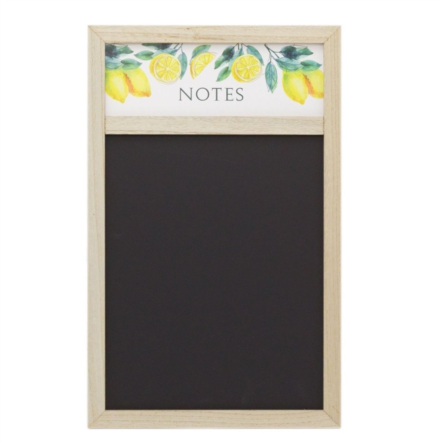 Home Accessories Carousel Shop Chalkboards & Planners | Lemon Design Wooden Kitchen Chalkboard | Hanging Chalkboard Kitchen Blackboard Memo Board | Kitchen Notice Board Chalk Board Weekly Planner Board - 57Cm