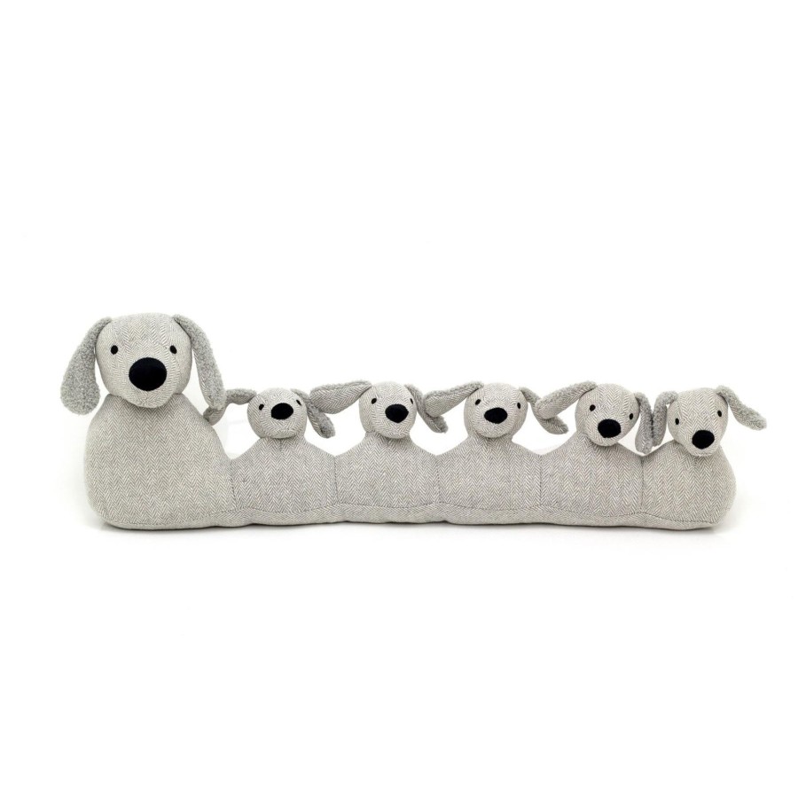 Home Accessories Carousel Shop Draught Excluders | 71Cm Grey Dog Draught Excluder ~ Door Draught Cushion