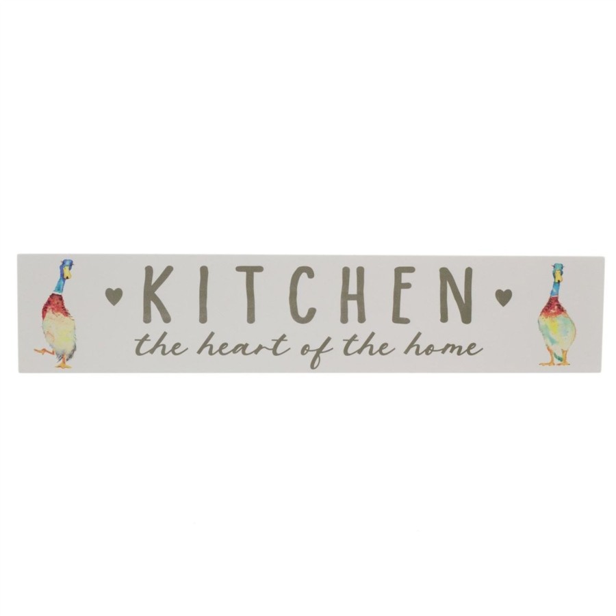 Home Accessories Carousel Shop Wall Decor & Mirrors | 50Cm Wooden Kitchen Accessories Duck Kitchen Plaque | Wall Decoration Hanging Signs And Plaques For Home Wall Art | Shabby Chic Home Accessories