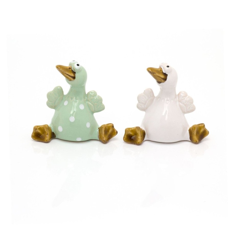 Home Accessories Carousel Shop Ornaments | Ceramic Duck Ornament Duck Statue | Mini Duck Figurine Statue | Bird Sculpture Duck Decorations