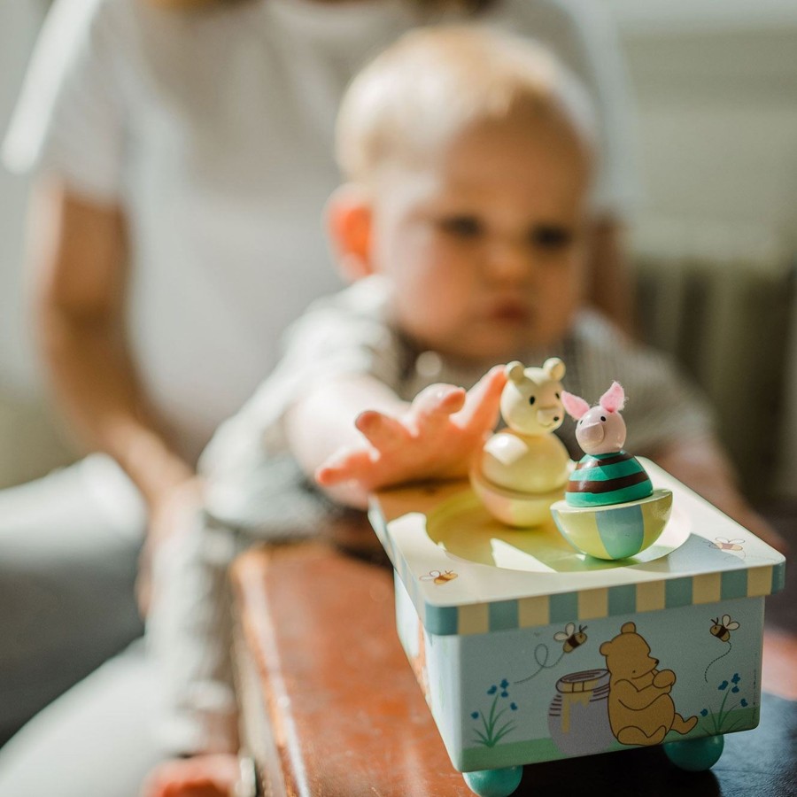 Baby & Child Carousel Shop Orange Tree Toys | Winnie The Pooh Wooden Music Box Children'S Wind Up Bedtime Lullaby Musical Box