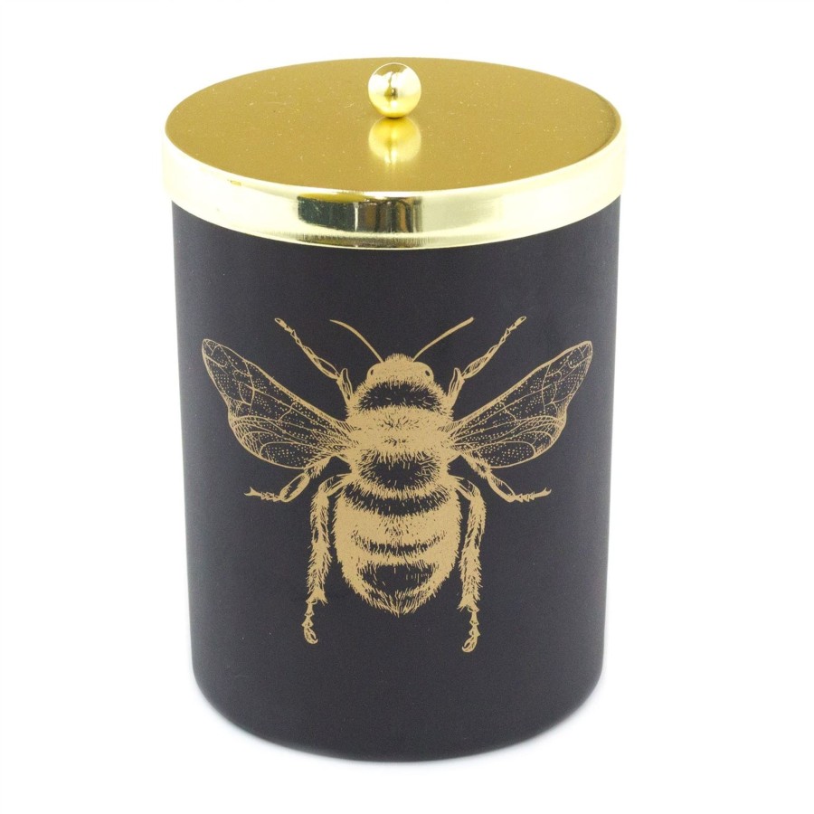 Home Accessories Carousel Shop Candles & Tealights | Honey Bee Scented Candle In Glass Pot | Fragranced Candle Holder Aroma Candle And Pot | Bee Candle Holder With Fragrance Candle Bee Decoration