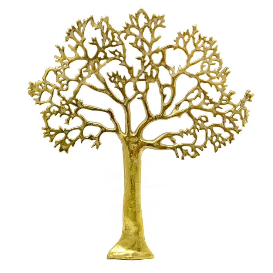 Home Accessories Carousel Shop Wall Decor & Mirrors | 60Cm Antique Gold Tone Tree Of Life Wall Art | Wall Mounted Extra Large Metal Tree Of Life Wall Decoration | Gold Tree Of Life Wall Plaque