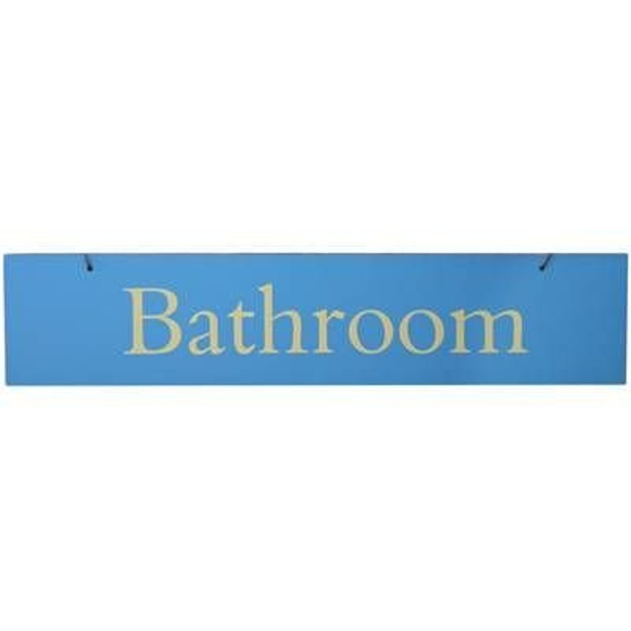 Home Accessories Carousel Shop Signs & Plaques | Coloured Wooden Slogan Sign ~ Bathroom