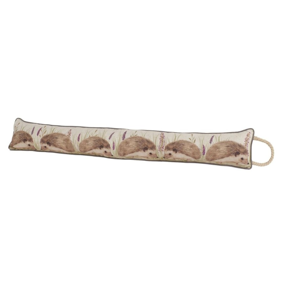 Home Accessories Carousel Shop Draught Excluders | Pretty Wildlife Hedgehog Fabric Door Draught Excluder - Animal Door Draught Cushion