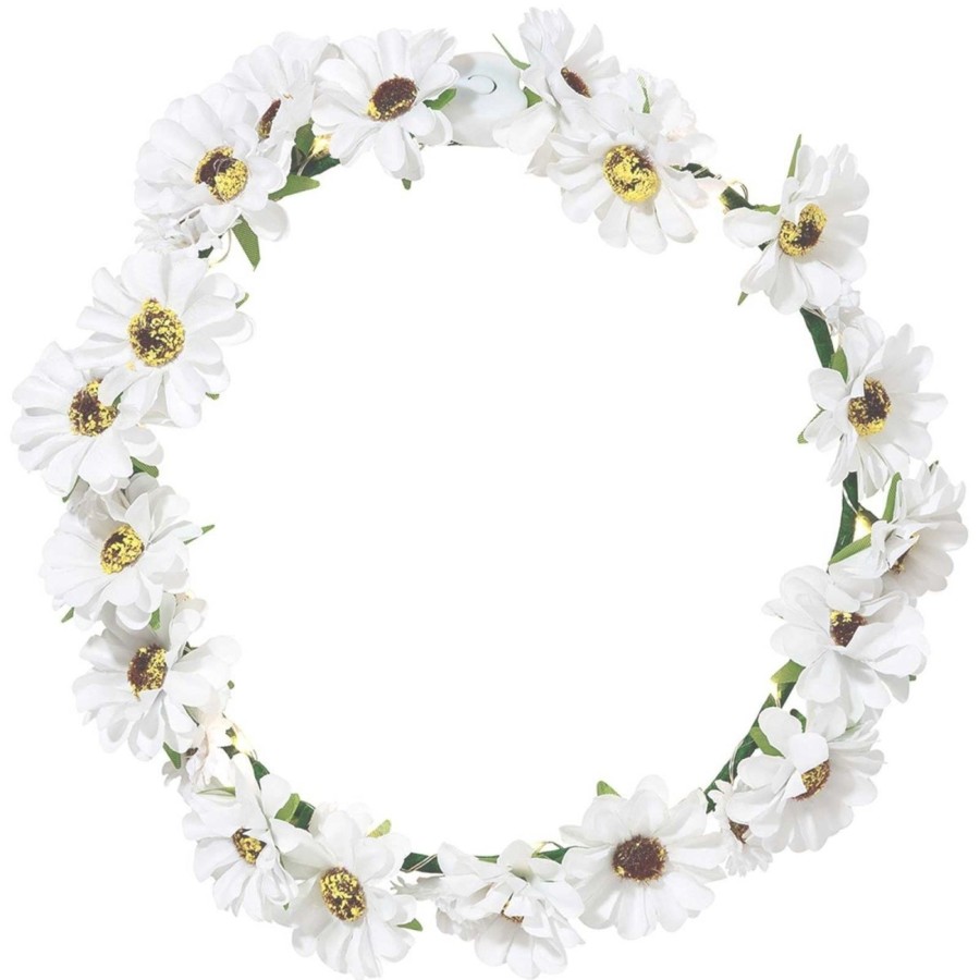 Baby & Child Carousel Shop Dressing Up | Led Flower Crown Daisy Headband Floral Head Garland | Wedding Headpiece Festival Headband | Light Up Headdress