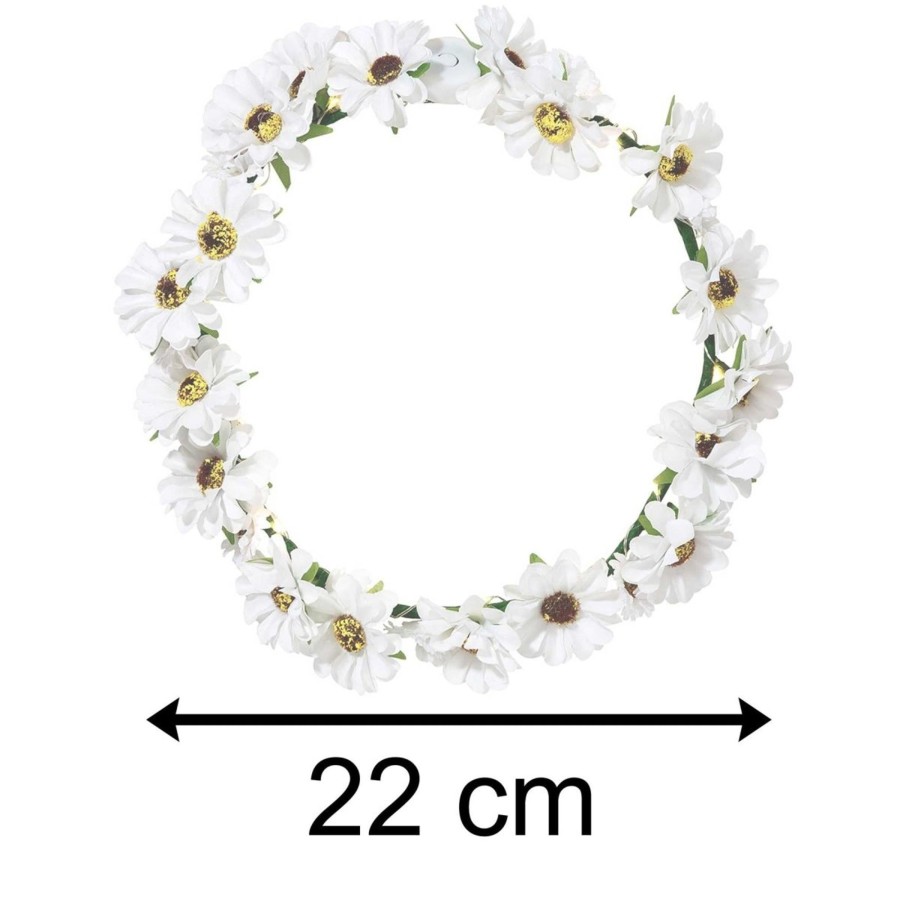 Baby & Child Carousel Shop Dressing Up | Led Flower Crown Daisy Headband Floral Head Garland | Wedding Headpiece Festival Headband | Light Up Headdress