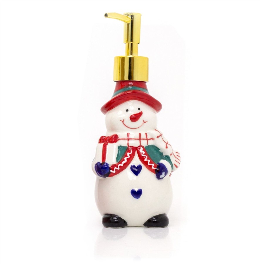 Celebrations Carousel Shop | Christmas Character Soap Dispenser | Ceramic Hand Wash Bathroom Soap Dispenser