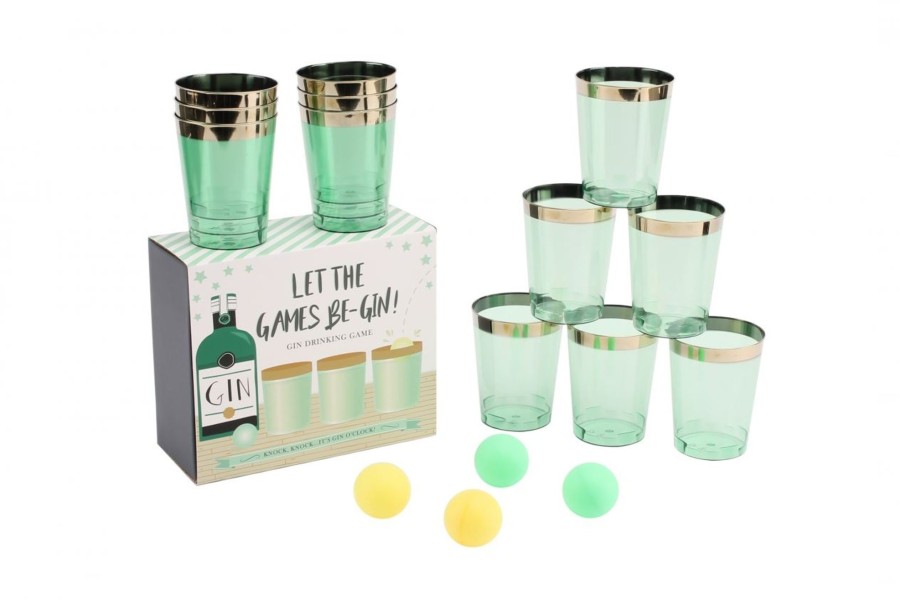 Kitchen & Dining Carousel Shop | The Original Let The Games Be-Gin Deluxe Gin Pong Drinking Game