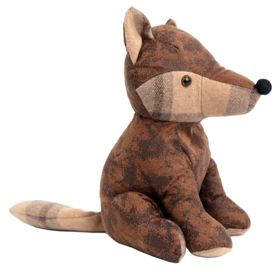 Home Accessories Carousel Shop Animal Doorstops | Sweet Fox Fabric Animal Door Stop ~ Novelty Fox Doorstop