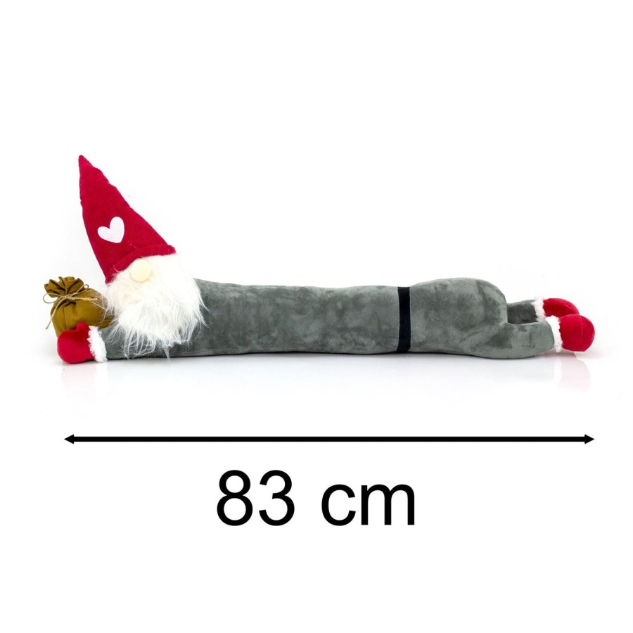 Home Accessories Carousel Shop Draught Excluders | Christmas Gnome Draught Excluder | Fabric Gonk Draft Excluder Door Cushion