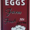 Home Accessories Carousel Shop Signs & Plaques | Vintage Style Hanging Metal Retro Sign 20Cm X 30Cm - Farm Fresh Eggs