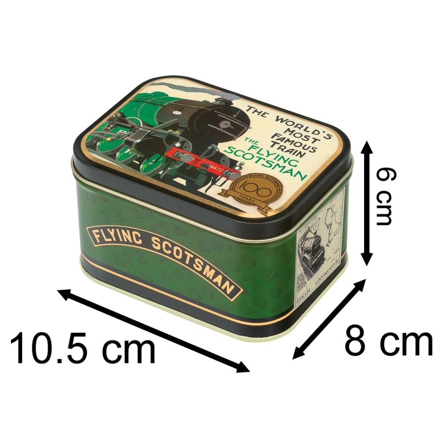 Home Accessories Carousel Shop Boxes & Baskets | The Flying Scotsman Small Rectangle Tin | Trinket Box Keepsake Tin - Train Gifts