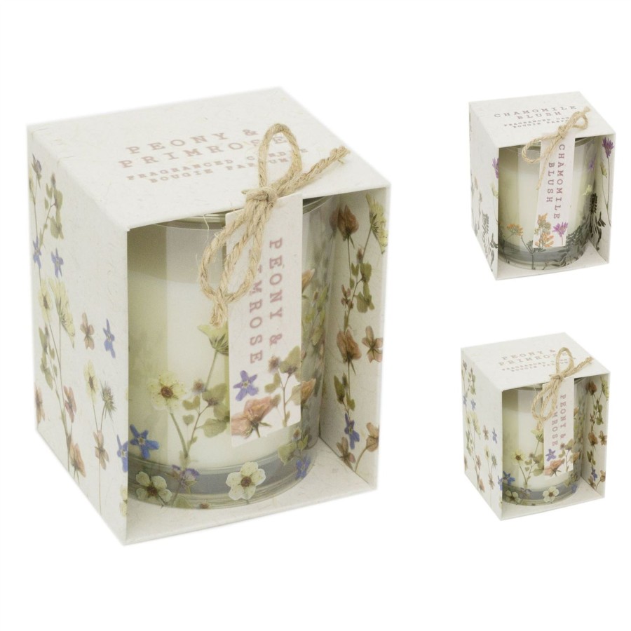 Home Accessories Carousel Shop Candles & Tealights | Botanical Candle In Glass Jar | Floral Jar Candle Aroma Candle And Pot | Glass Holder With Scented Candle Decorative Candles - Fragrance Varies One Supplied