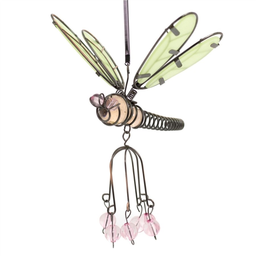 Home Accessories Carousel Shop Garden Decor | Pretty Dragonfly Hanging Garden Ornament | Suncatcher Garden Wall Art Outdoor Decorations | Garden Decor Fence Decorations