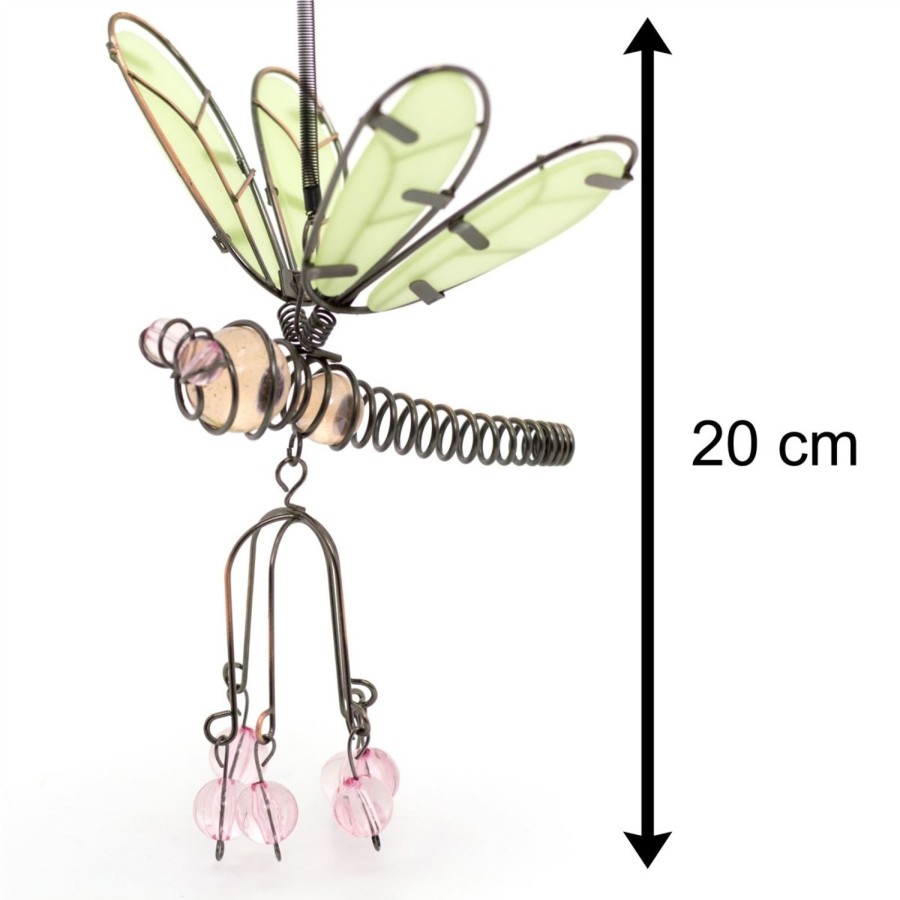 Home Accessories Carousel Shop Garden Decor | Pretty Dragonfly Hanging Garden Ornament | Suncatcher Garden Wall Art Outdoor Decorations | Garden Decor Fence Decorations