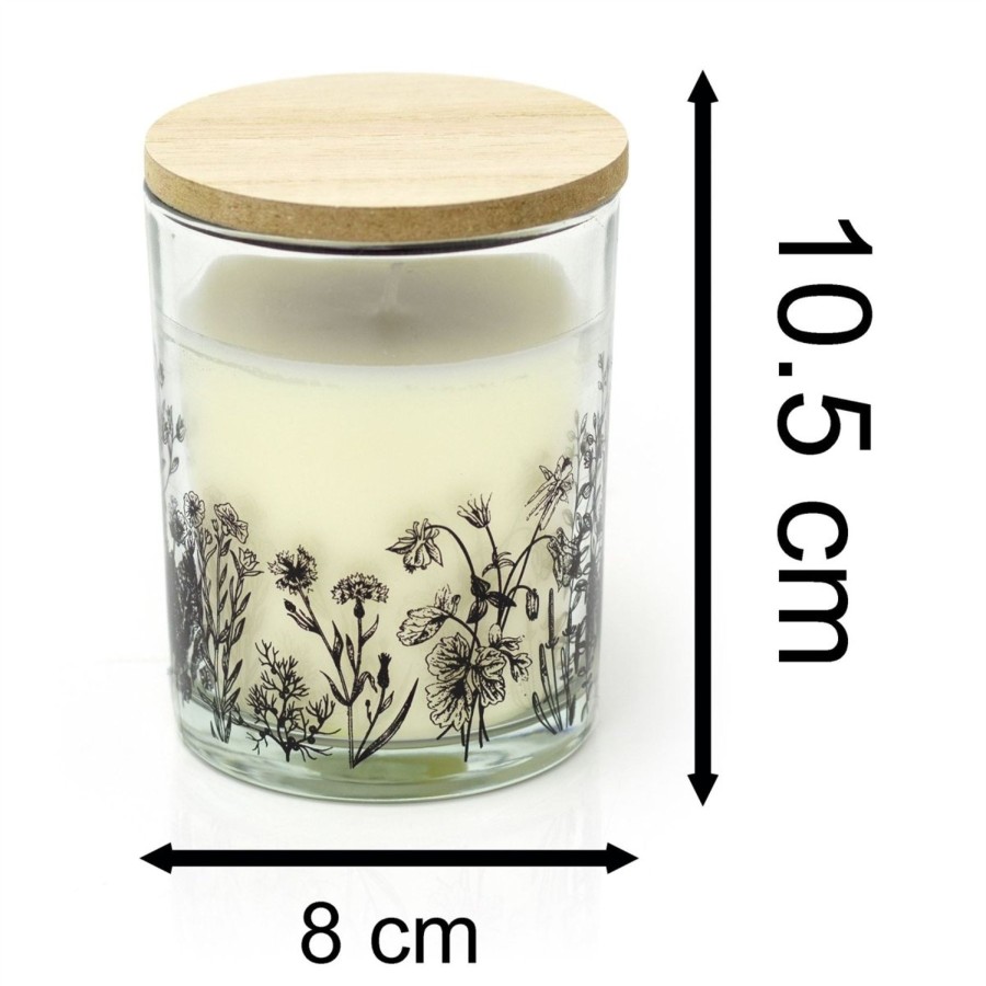 Home Accessories Carousel Shop Candles & Tealights | The Potting Shed Scented Candle Pot | White Wax Fragranced Candle In Glass Jar