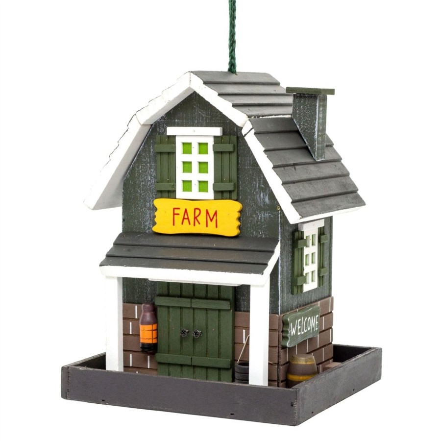 Home Accessories Carousel Shop Bird Houses & Feeders | Wooden House Hanging Bird Feeder | Garden Bird Feeding Station