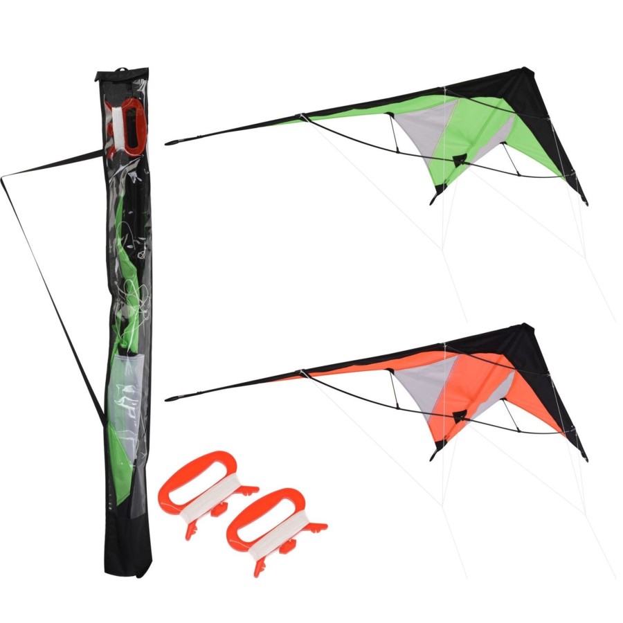 Baby & Child Carousel Shop Outdoor Toys | Dual Line Stunt Kite | Easy Fly Kids Adults Sports Kite | Power Kite Stunt Kite - Colour Varies One Supplied