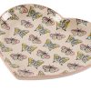 Home Accessories Carousel Shop Decorative Accessories | Beautiful Ceramic Love Heart Butterfly Jewellery Storage Trinket Tray - Display Plate Dish