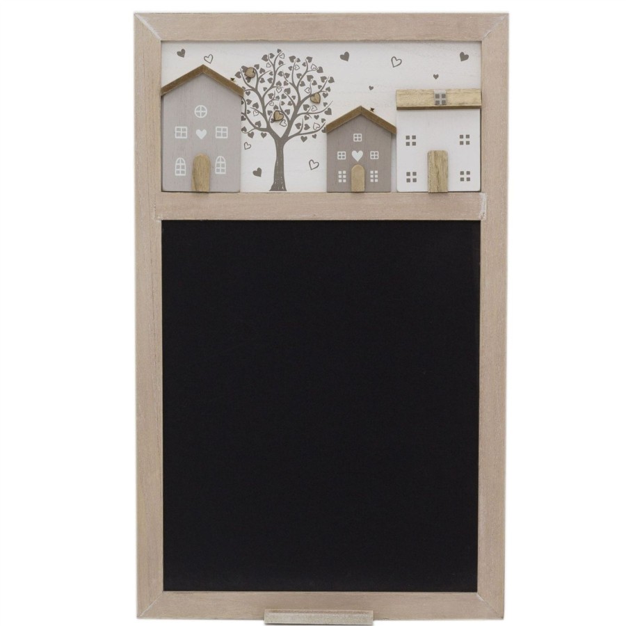 Home Accessories Carousel Shop Chalkboards & Planners | 55Cm Shabby Chic House Design Wooden Blackboard | Hanging Chalkboard Memo Board | Kitchen Wall Decor Chalk Board