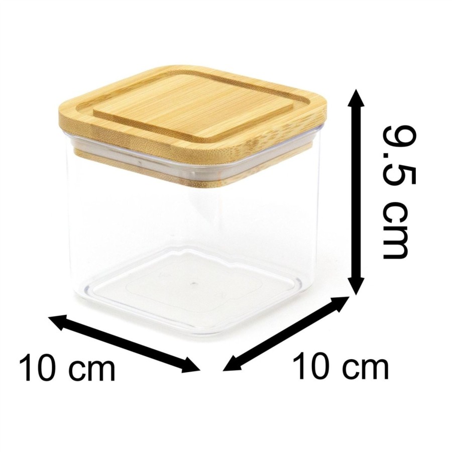 Kitchen & Dining Carousel Shop | 9.5 X 10Cm Stackable Airtight Food Storage Container | Kitchen Food Storage Jar With Lid | Plastic Food Storage Container Kitchen Jar With Lid - 400Ml