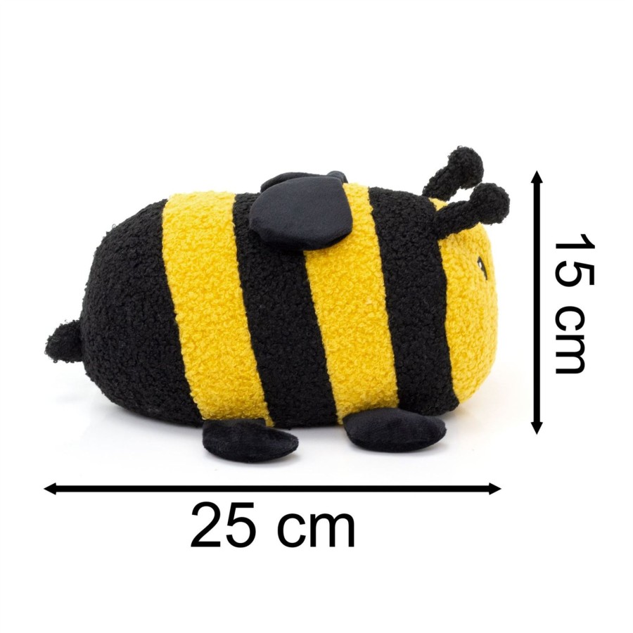 Home Accessories Carousel Shop Animal Doorstops | Amelia Bumblebee Doorstop | Novelty Plush Fabric Honey Bee Shaped Door Stop