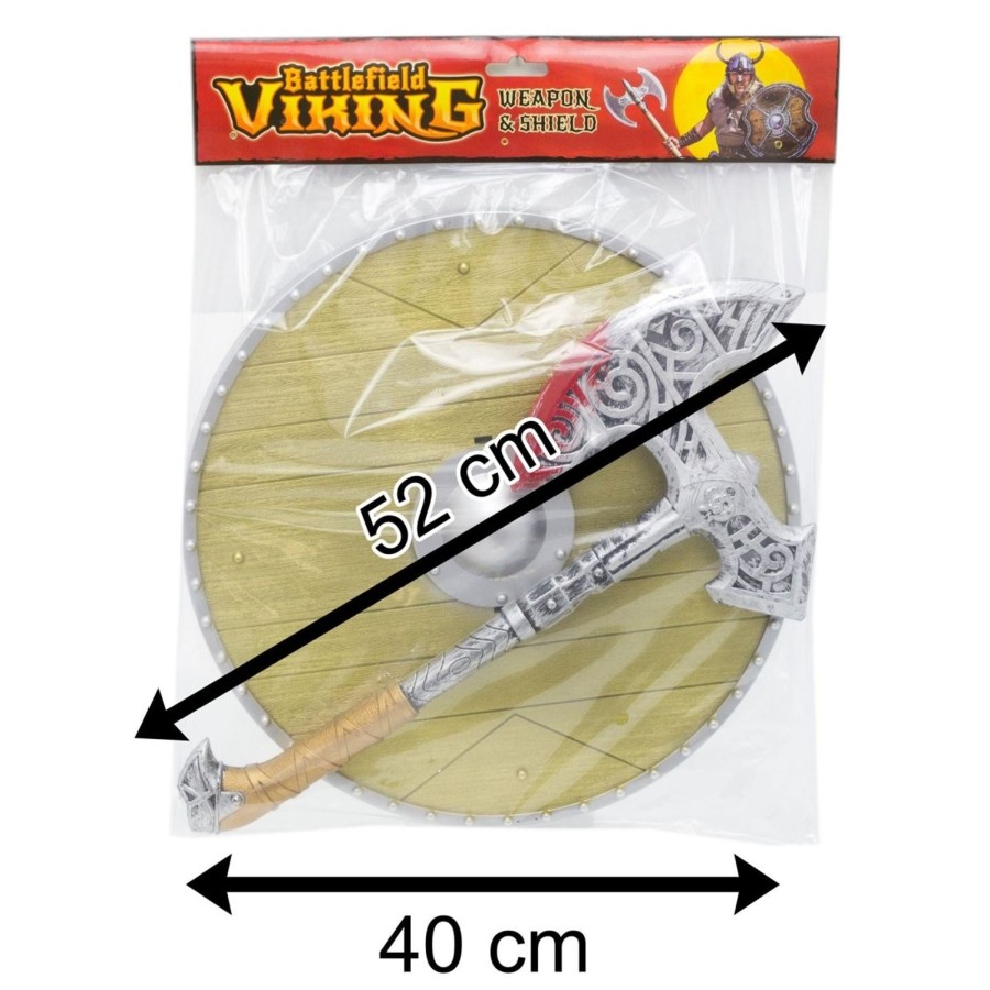 Baby & Child Carousel Shop Dressing Up | Kids Viking Shield And Weapon Set | Medieval Warrior Fancy Dress Costume | Children'S Viking Accessories - Axe