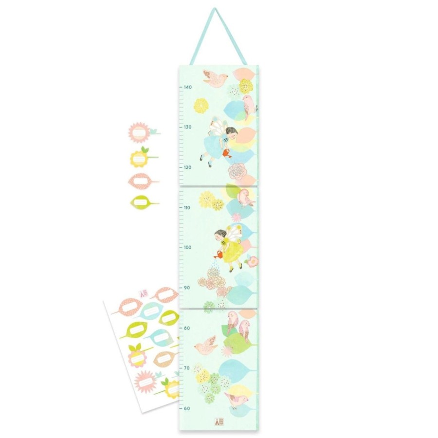 Baby & Child Carousel Shop Djeco | Djeco Dd04052 Spring Design Height Chart | Wall Hanging Measuring Height Chart