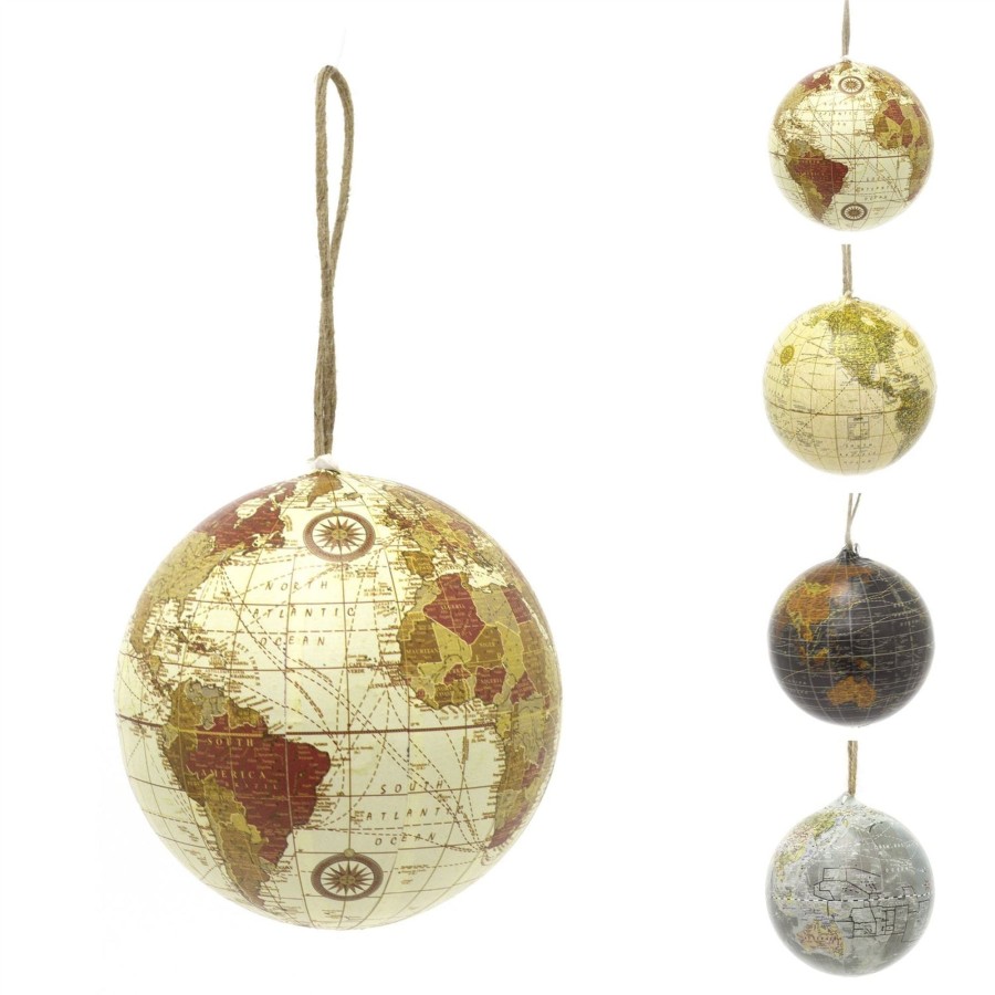 Celebrations Carousel Shop | World Globe Christmas Tree Bauble | Planet Earth Christmas Tree Ornament