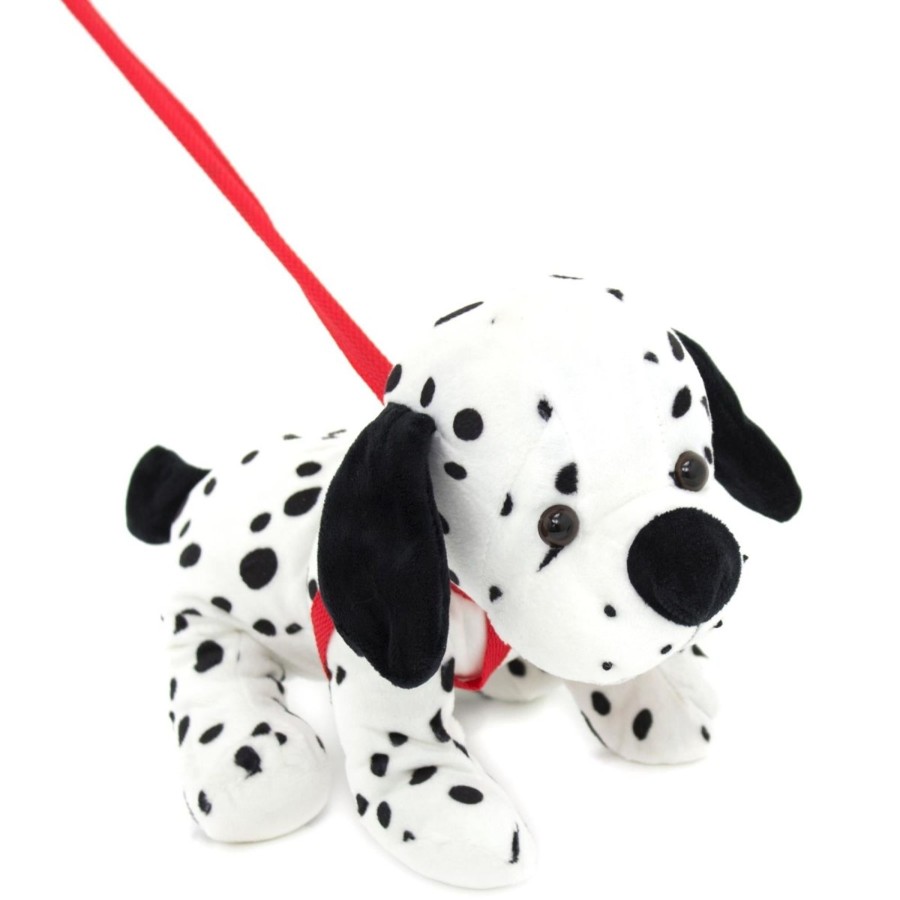 Baby & Child Carousel Shop Soft Toys | Poochie Pals Dalmatian Soft Toy On Stiff Lead