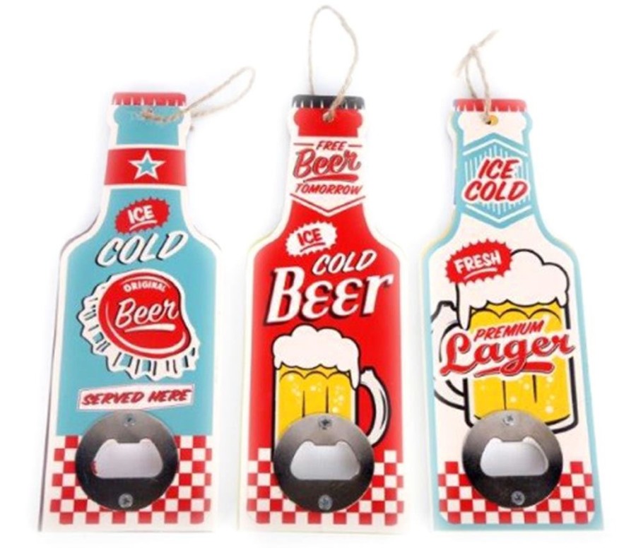 Kitchen & Dining Carousel Shop | Retro Beer Bottle Shaped Opener Party Bbq Home Bar Blade ~ Design Varies