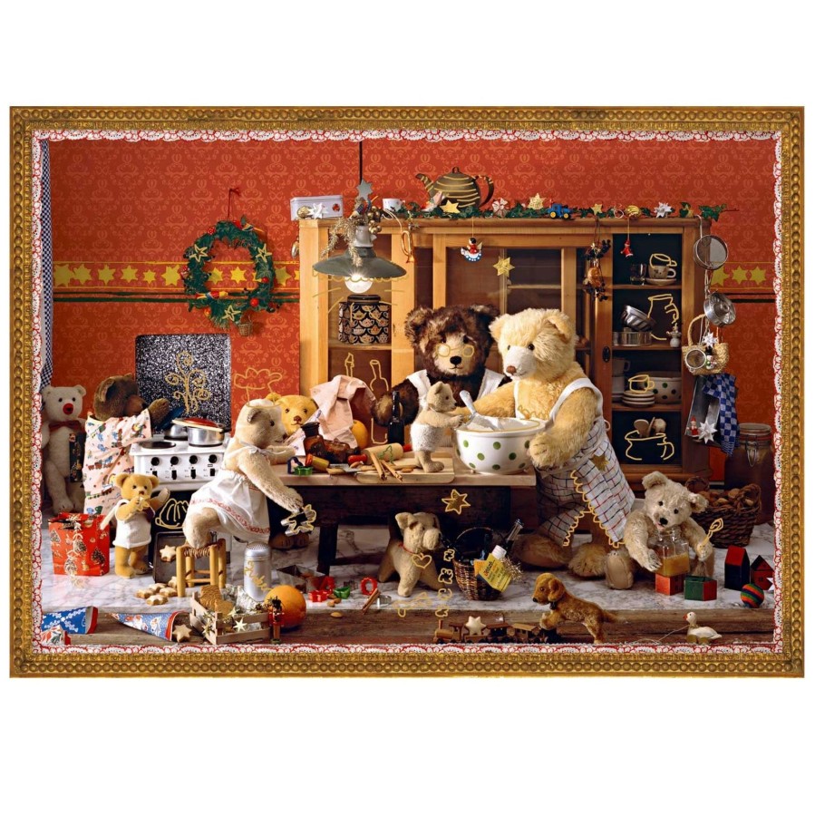 Celebrations Carousel Shop | Traditional Christmas Advent Calendar | Teddy Bear Advent Calendar | Christmas Kitchen Picture Advent Calendar