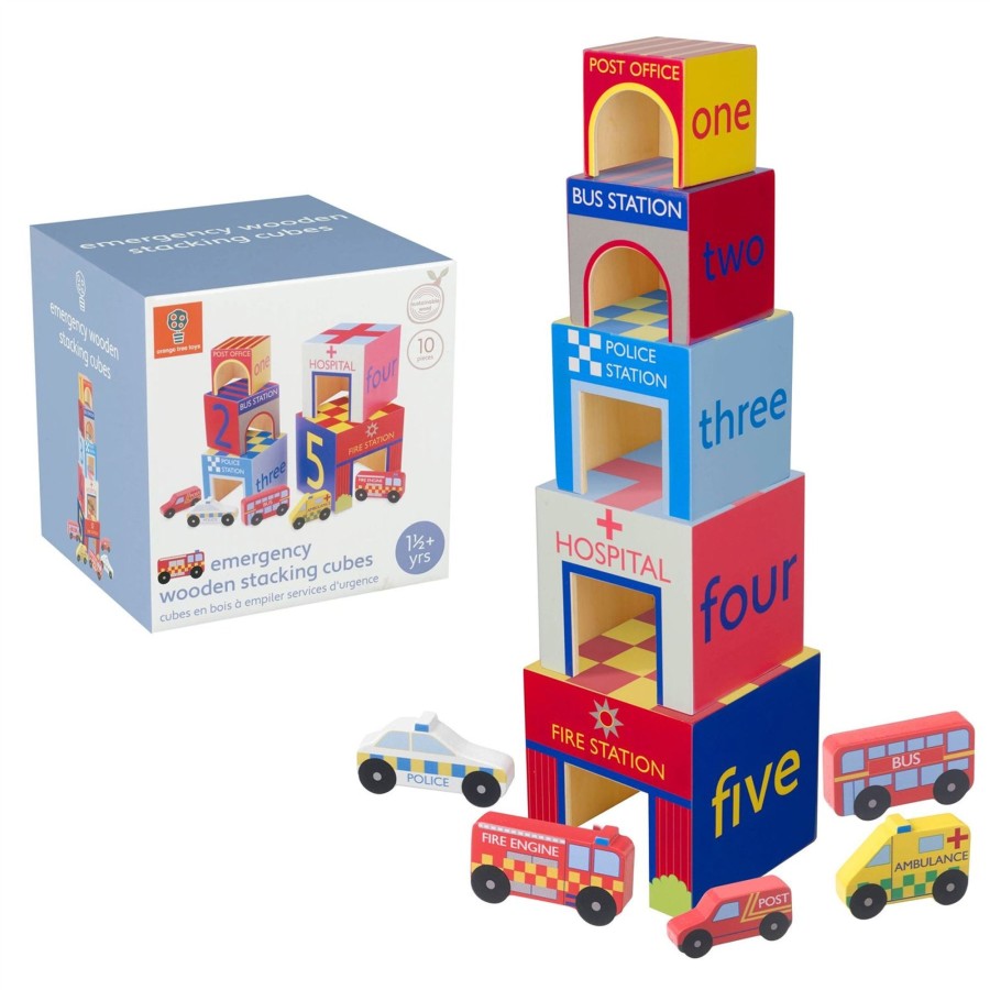 Baby & Child Carousel Shop Baby & Preschool Toys | Childrens Emergency Service Stacking Cubes Wooden Stacking Toys Building Blocks