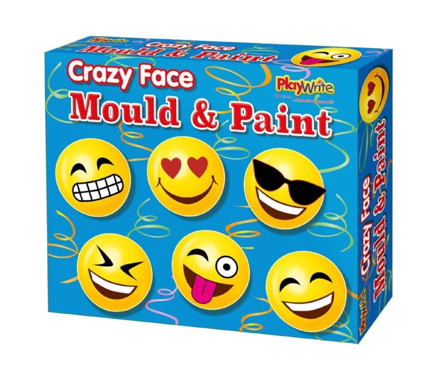 Baby & Child Carousel Shop Arts & Crafts | Make Your Own Crazy Emoji Faces Mould And Paint Fridge Magnet Craft Activity Set For Children