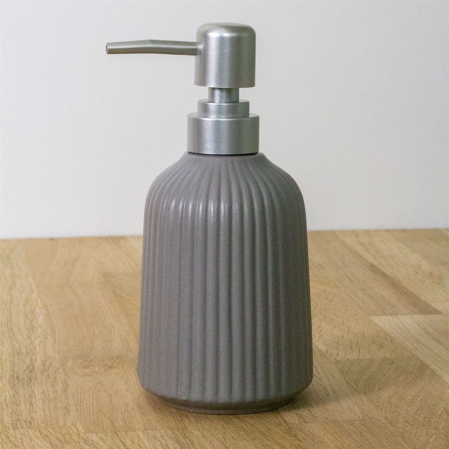 Home Accessories Carousel Shop Bathroom Accessories | Ceramic Grey Bathroom Soap Dispenser Kitchen Soap Dispenser Hand Wash Dispenser