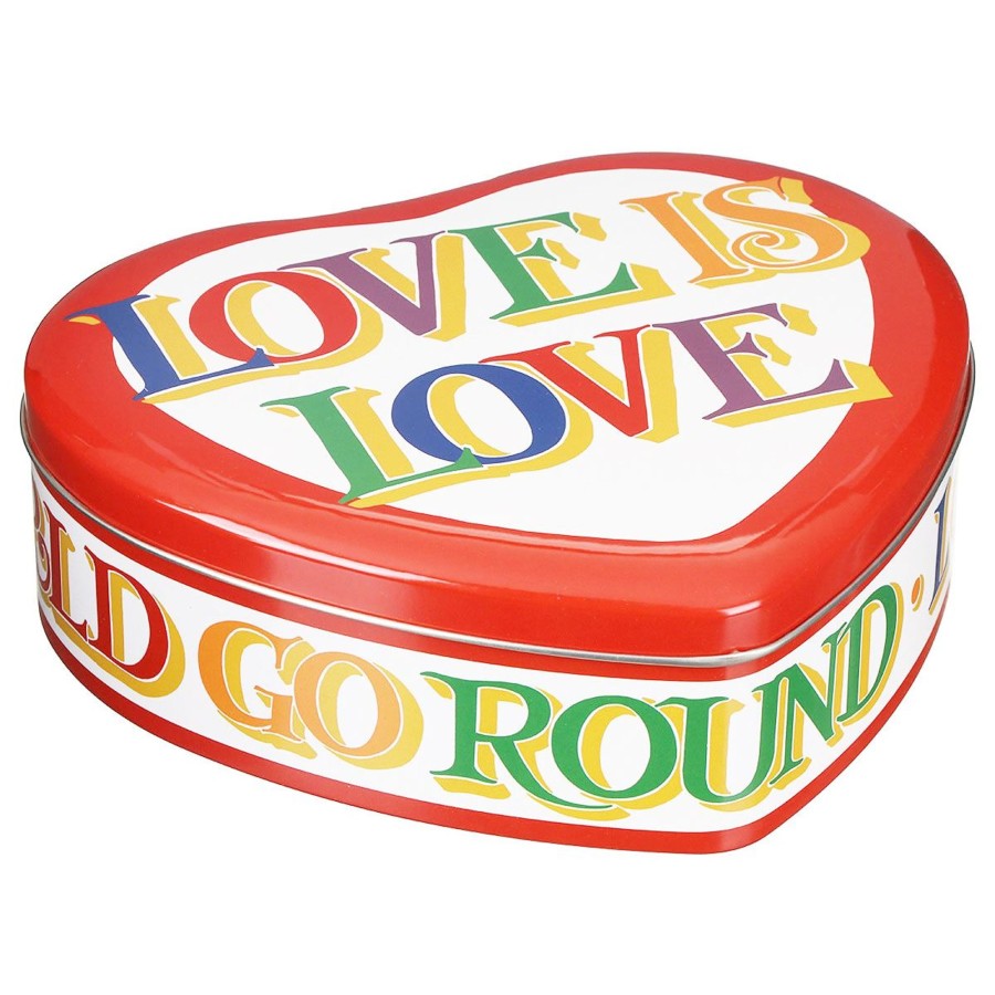 Home Accessories Carousel Shop Boxes & Baskets | Emma Bridgewater Brighter World Large Storage Tin | Heart Shaped Kitchen Tin