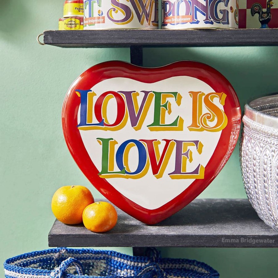 Home Accessories Carousel Shop Boxes & Baskets | Emma Bridgewater Brighter World Large Storage Tin | Heart Shaped Kitchen Tin