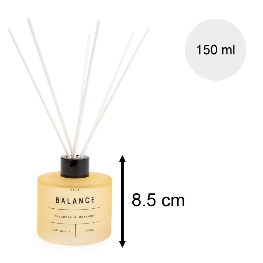 Home Accessories Carousel Shop Oil Burners & Diffusers | Balance Mandarin & Bergamot Reed Diffuser | 150Ml Home Fragrance Room Diffuser