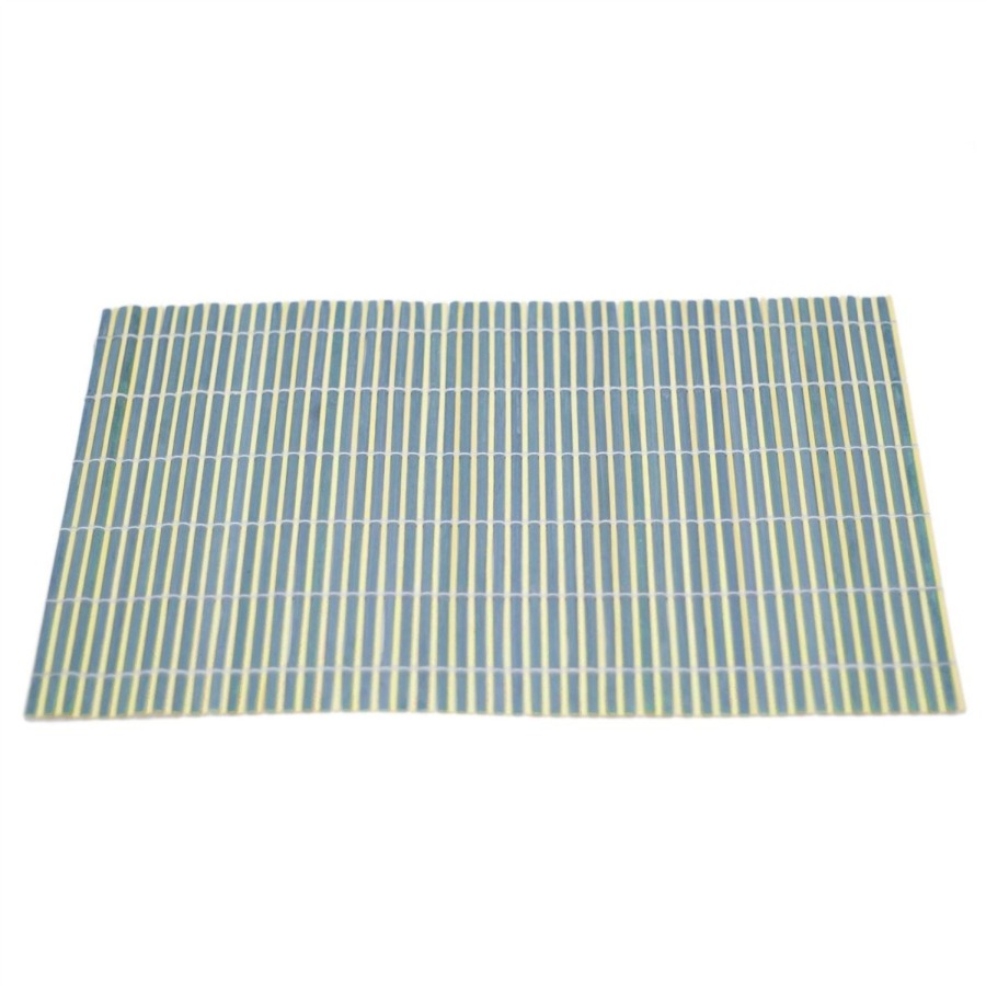 Kitchen & Dining Carousel Shop | Bamboo Table Placemat | Eco Friendly Dining Table Mats | Plate Mat Settings - Blue