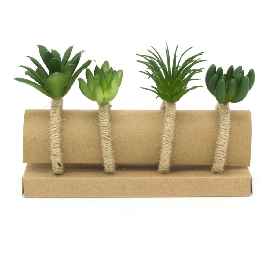 Kitchen & Dining Carousel Shop | Set Of 4 Jute Succulent Napkin Holders | Rustic Serviette Napkin Rings | Table Linen Holder Dinner Table Set