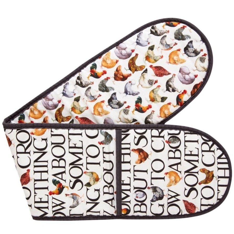 Kitchen & Dining Carousel Shop | Emma Bridgewater Hen & Toast Oven Glove | Kitchen Double Oven Gloves - 87Cm