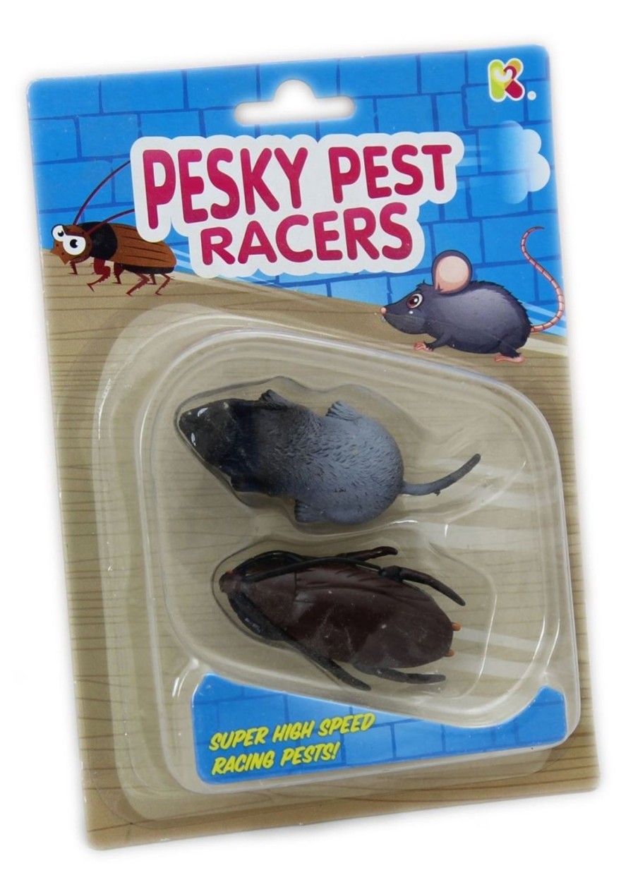 Baby & Child Carousel Shop Pretend Play | Pesky Pest Racers ~ Super High Speed Racing Pests Mouse Cockroach Pull Back Toy