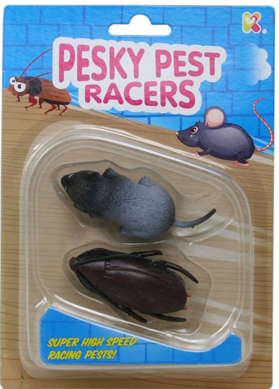 Baby & Child Carousel Shop Pretend Play | Pesky Pest Racers ~ Super High Speed Racing Pests Mouse Cockroach Pull Back Toy