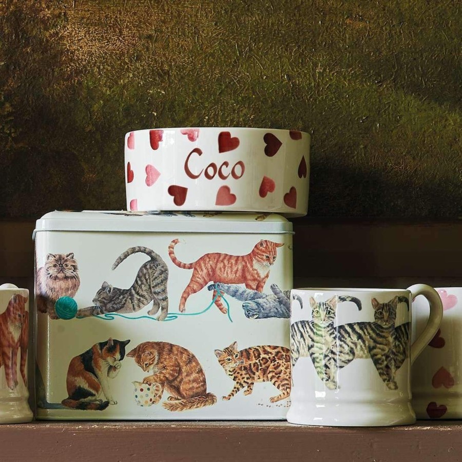 Kitchen & Dining Carousel Shop | Emma Bridgewater - Cats Rectangle Tin Caddy | Kitchen Canister Storage Caddy Tin