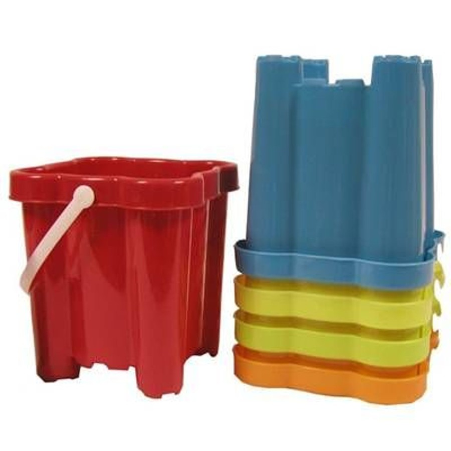 Baby & Child Carousel Shop Outdoor Toys | Beach Sand Toys 16Cm Neon Square Castle Bucket - Colour Vary