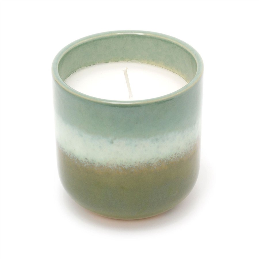 Home Accessories Carousel Shop Candles & Tealights | Ombre Glaze Ceramic Holder With Scented Candle | Eucalyptus Fragrance Candle And Pot | Decorative Candles