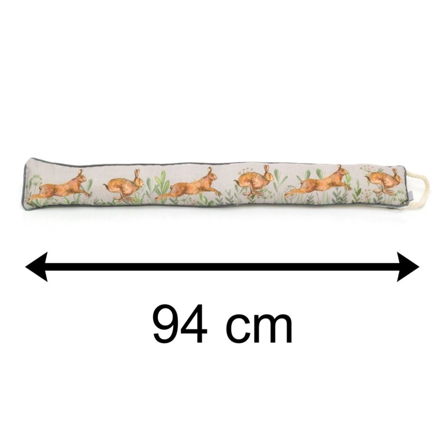 Home Accessories Carousel Shop Draught Excluders | 94Cm Hare Fabric Door Draught Excluder | Winter Draft Excluder Door Cushion | Draft Insulator Door Draught Cushion